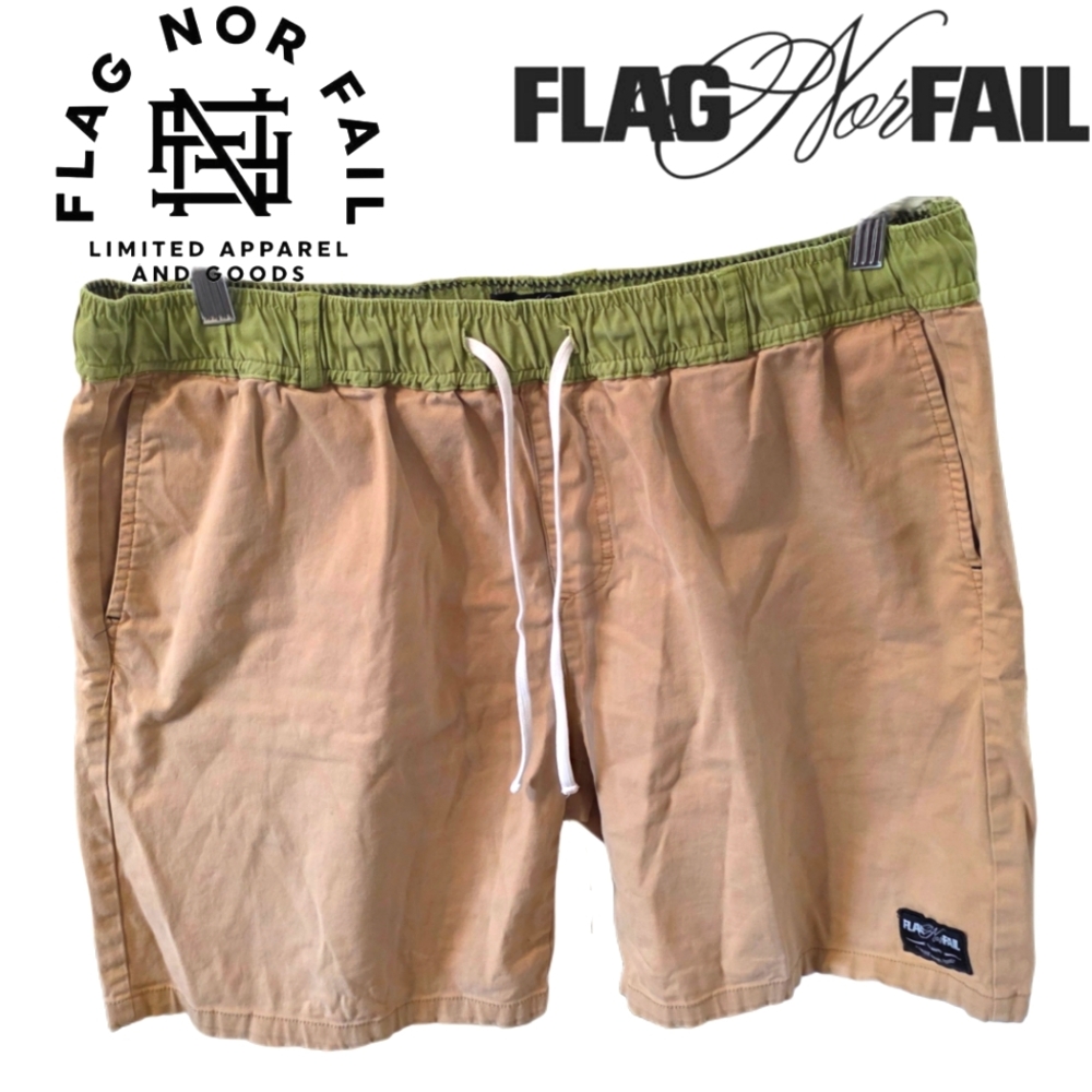 Flag Nor Fail Khaki Shorts